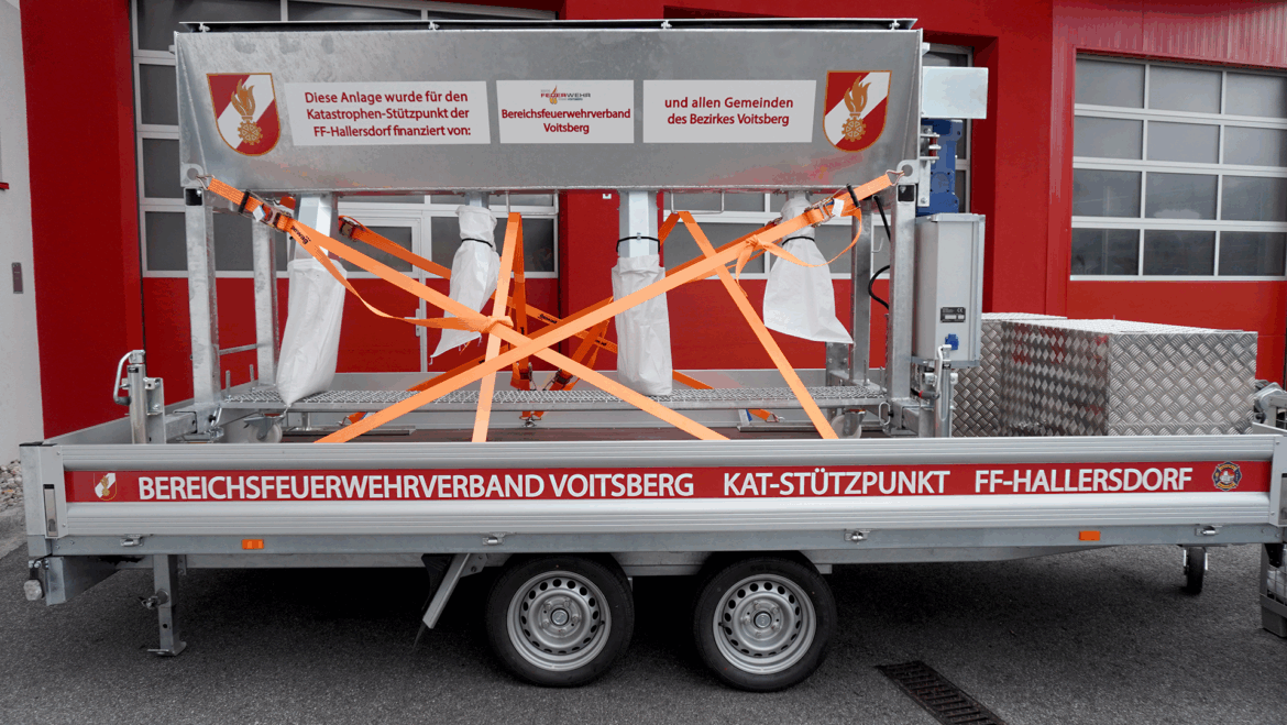 NEUE SANDSACKFÜLLANLAGE